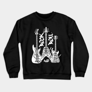 Rock and roll, electric guitars, music lover. Crewneck Sweatshirt